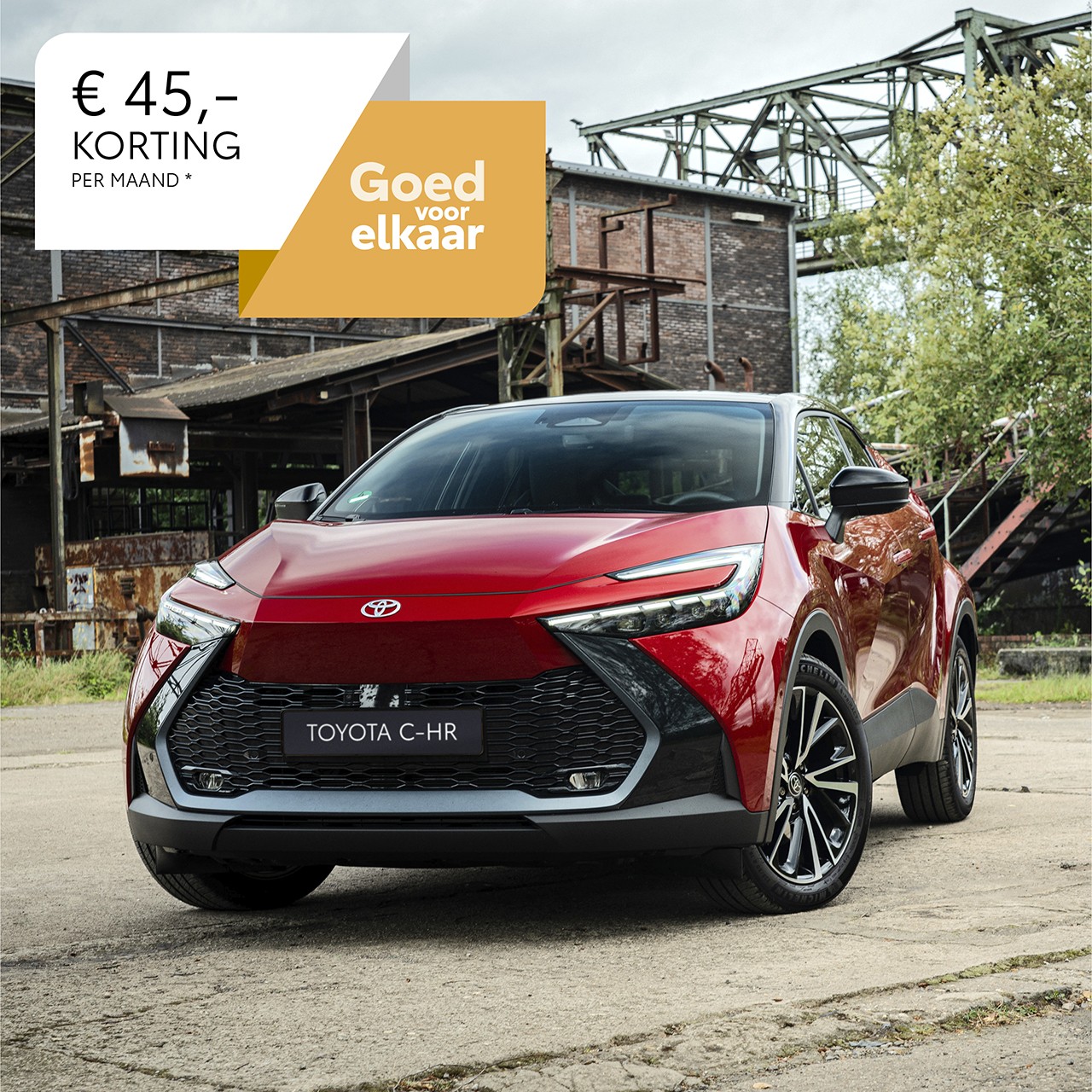 Toyota C-HR plug-in hybride private lease actie