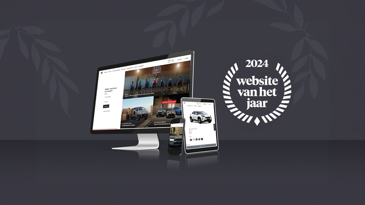 Toyota website van het jaar