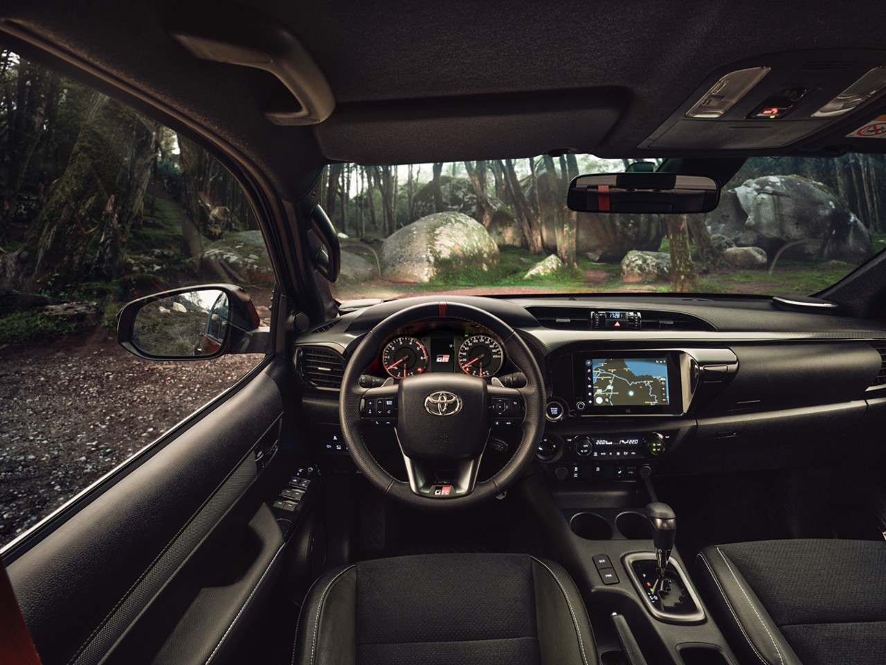 Toyota, Hilux, interieur, dashboard, bekleding, middenconsole